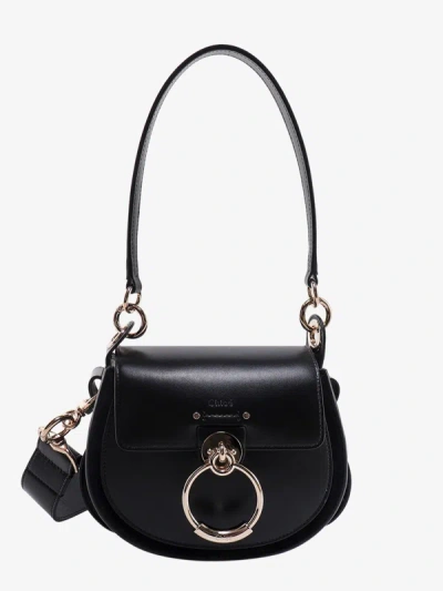 Shop Chloé Chloe' Woman Tess Woman Black Shoulder Bags