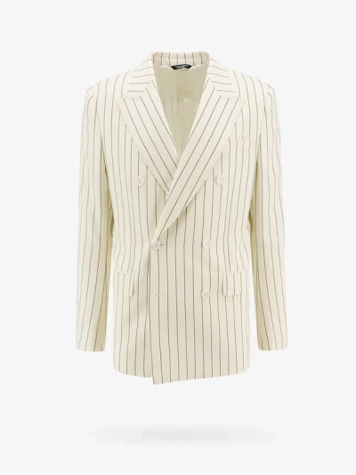 Shop Dolce & Gabbana Man Blazer Man White Blazers E Vests