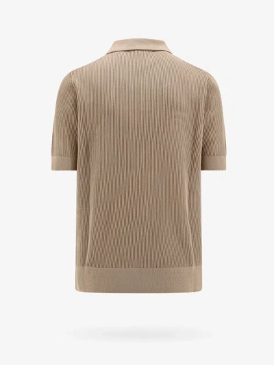 Shop Dolce & Gabbana Man Polo Shirt Man Beige Polo Shirts In Cream