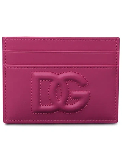 Shop Dolce & Gabbana Woman Gliteria Leather Card Holder In Multicolor