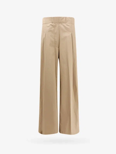 Shop Dries Van Noten Woman Trouser Woman Beige Pants In Cream