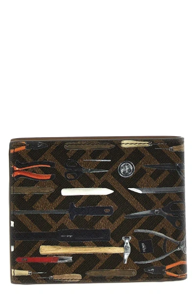 Shop Fendi Men 'attrezzi' Wallet In Multicolor