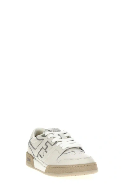 Shop Fendi Men ' Match' Sneakers In White