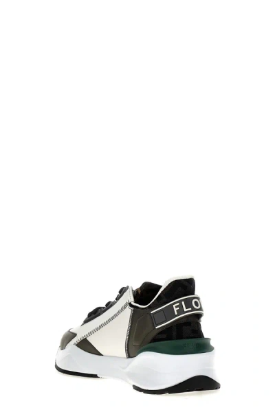 Shop Fendi Men 'flow' Sneakers In Multicolor