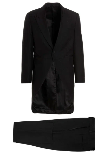 Shop Fendi Men Mohair Wool Dress In Black