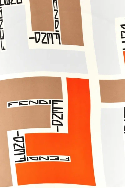 Shop Fendi Women 'ff' Scarf In Multicolor