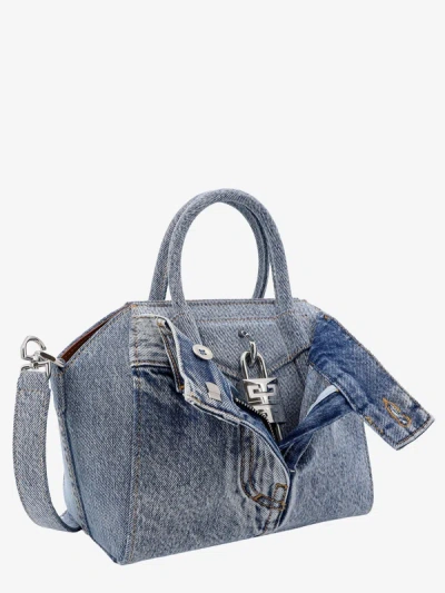 Shop Givenchy Woman Antigona Woman Blue Handbags