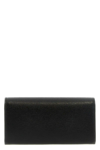 Shop Gucci Women Continental Logo Wallet In Black