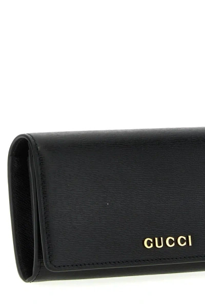 Shop Gucci Women Continental Logo Wallet In Black