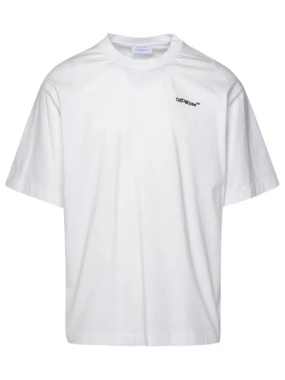 Shop Off-white Man  White Cotton T-shirt