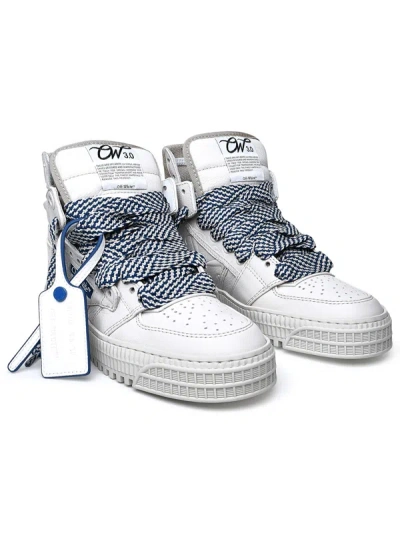 Shop Off-white Woman  White Leather Sneakers