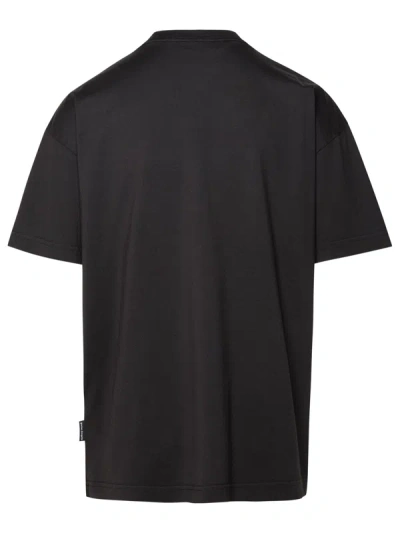 Shop Palm Angels Man T-shirt Seasonal Logo In Black
