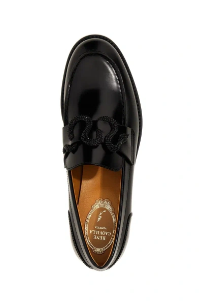 Shop René Caovilla Women 'morgana' Loafers In Black