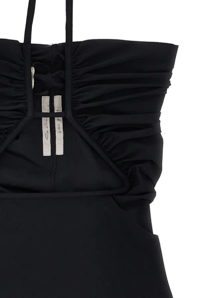 Shop Rick Owens Women 'prong Bather' One-piece Swimsuit In Black