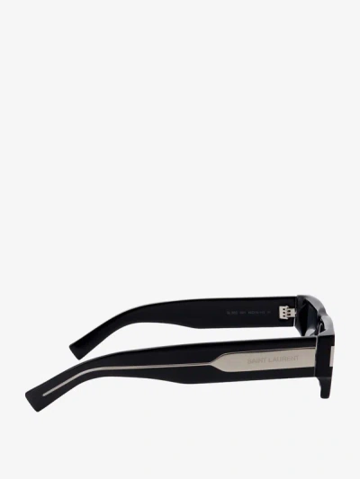 Shop Saint Laurent Man Sl 660 Man Black Sunglasses