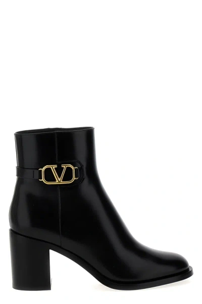 Shop Valentino Garavani Women  Garavani 'vlogo Signature' Ankle Boots In Black