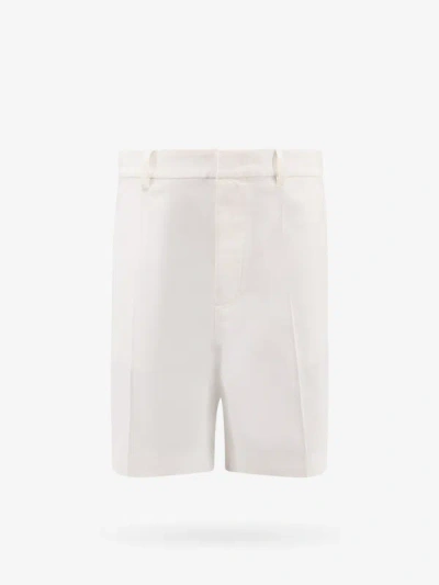 Shop Valentino Man Bermuda Shorts Man White Bermuda Shorts