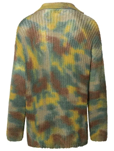 Shop Laneus Multicolor Cotton Cardigan