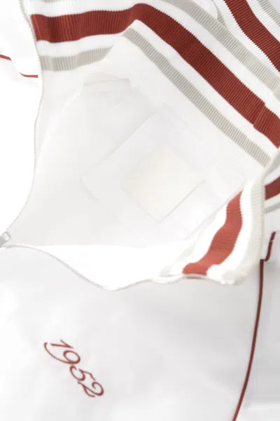 Givenchy Mixed Material Bomber In White
