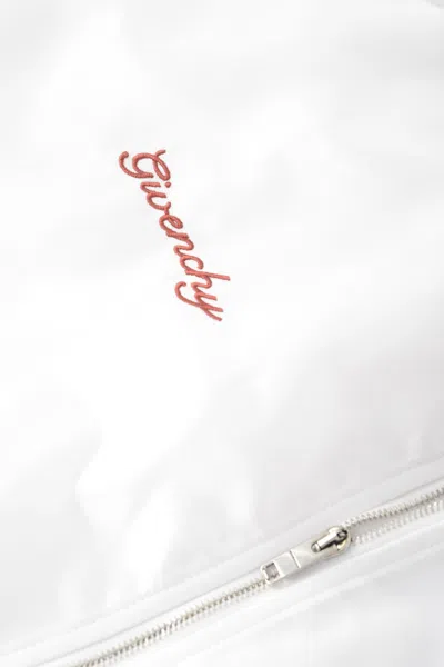 Givenchy Mixed Material Bomber In White