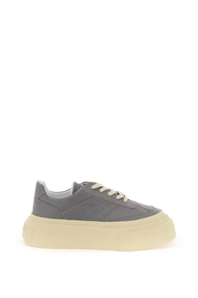 Shop Mm6 Maison Margiela Sneakers Gambetta Con Suola Chunky In Grey