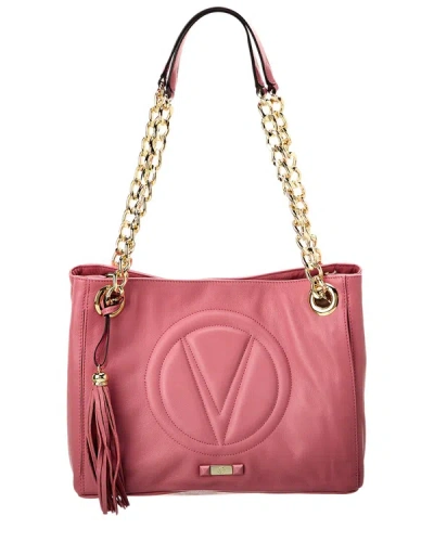 Shop Valentino By Mario Valentino Luisa Signature Leather Shoulder Bag In Pink