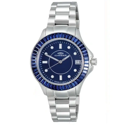 Shop Oniss Women's Crown Blue Dial Watch