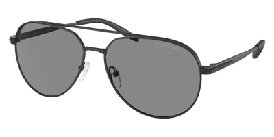 Michael Kors Men's Highlands 60mm Matte Black Sunglasses Mk1142-10043f-60 In Black