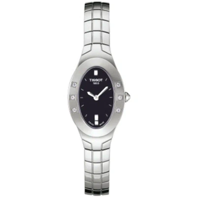 Shop Tissot Women's Oval-t Quartz Watch T47.1.485.51 In Silver