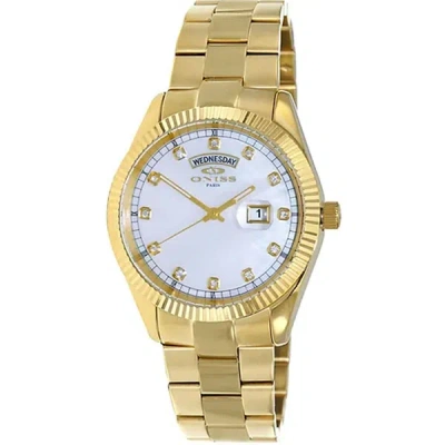 Oniss Men's Admiral White Dial Watch In White