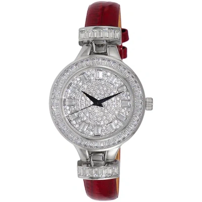 Adee Kaye Women's Gems Silver Dial Watch In Silver
