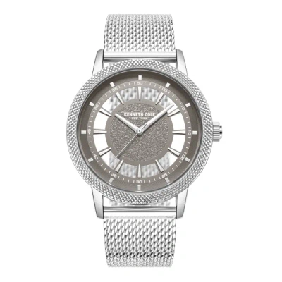 Shop Kenneth Cole New York Men's 44mm Quartz Watch Kcwgg7002001 In Silver