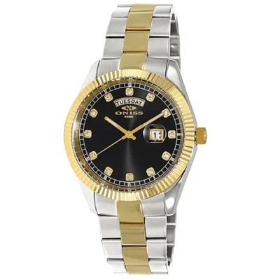 Shop Oniss Men's Admiral Black Dial Watch