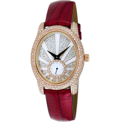 Adee Kaye Women's Flushy White Dial Watch In White