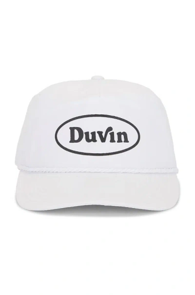 Shop Duvin Men's Oval Nylon Hat In White