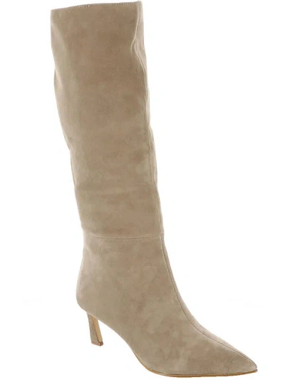 Shop Steve Madden Lavan Womens Suede Pointed Toe Knee-high Boots In Multi