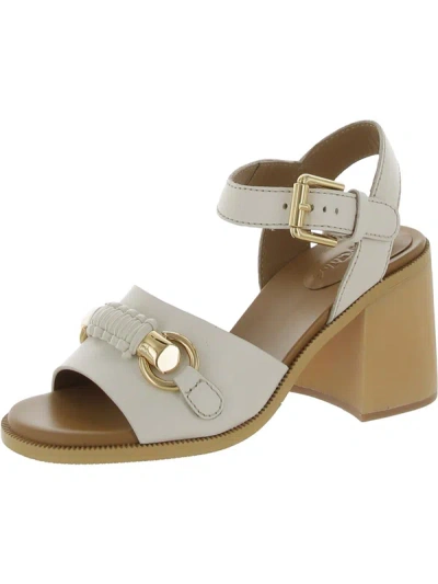 Shop See By Chloé Lylia Womens Leather Round Toe Sandals In Multi