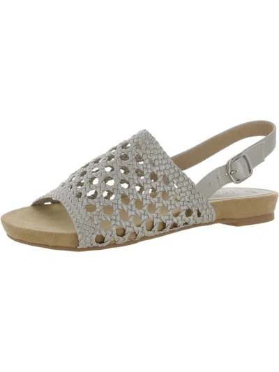Shop Bellini Newable Womens Woven Slip On Slingback Sandals In Grey