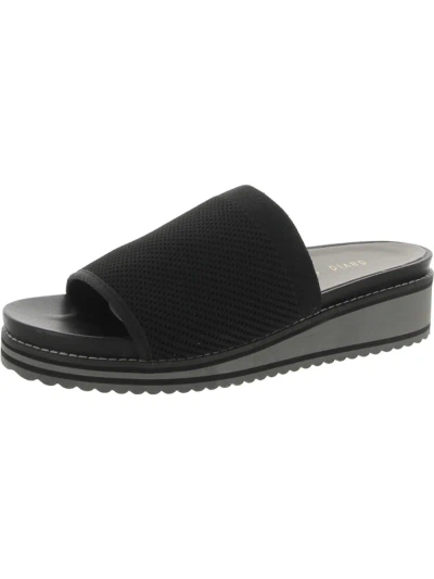 Shop David Tate Alina Womens Warm Casual Slide Sandals In Black