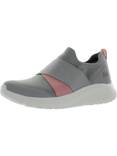 Shop Bobs From Skechers Bobs Squad Chaos- Cross Roadz Womens Fitness Lifestyle Slip-on Sneakers In Grey