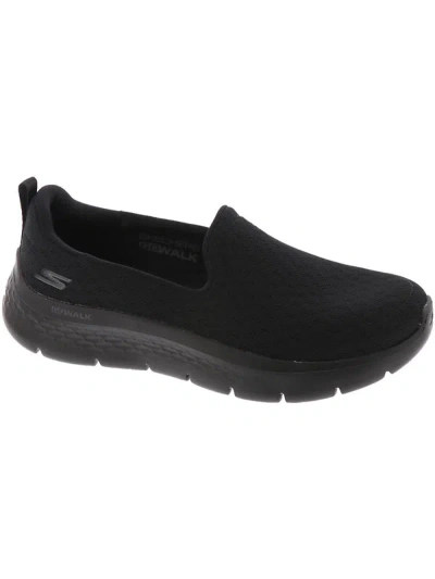 Shop Skechers Womens Lifestyle Padded Insole Slip-on Sneakers In Black