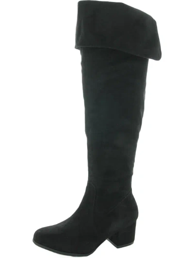 Shop Chinese Laundry Krafty Womens Suede Dress Knee-high Boots In Multi