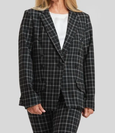 Peace Of Cloth Steely 1 Button Jacket In Carbon In Grey