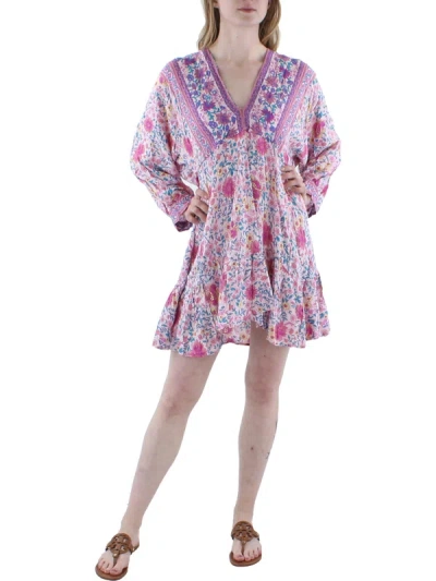 Shop 70f/21c Womens Floral Short Mini Dress In Multi