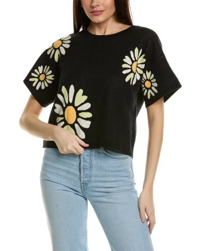 Shop Wispr Sunflower Sweater In Black