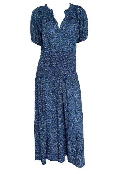 Shop Apiece Apart Women's Esparta Maxi Dress In Spagliato Floral Blue In Multi