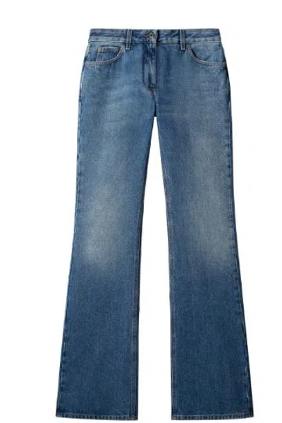 Shop Off-white Jeans In Medium Blue