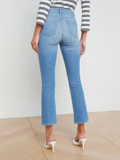 Shop L Agence Mira Cropped Micro Boot Jean In Cowan