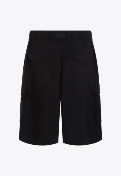 Shop Y-3 Bermuda Shorts In Tech Fabric In Black