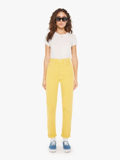 Shop Mother The Tune Up Bona Fide Hover Primrose Pants In Yellow - Size 33